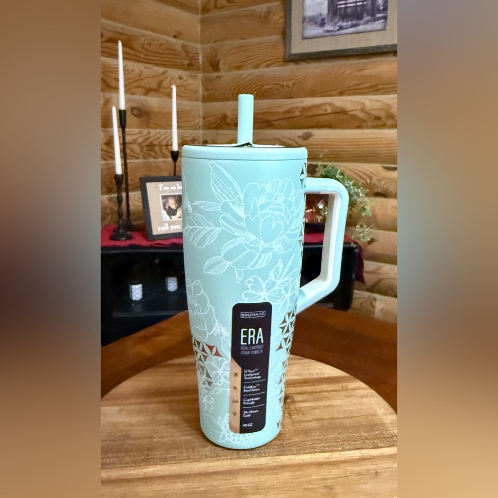 GOLDEN BLOOM Brumate 40oz ERA 100% LEAKPROOF Straw Tumbler